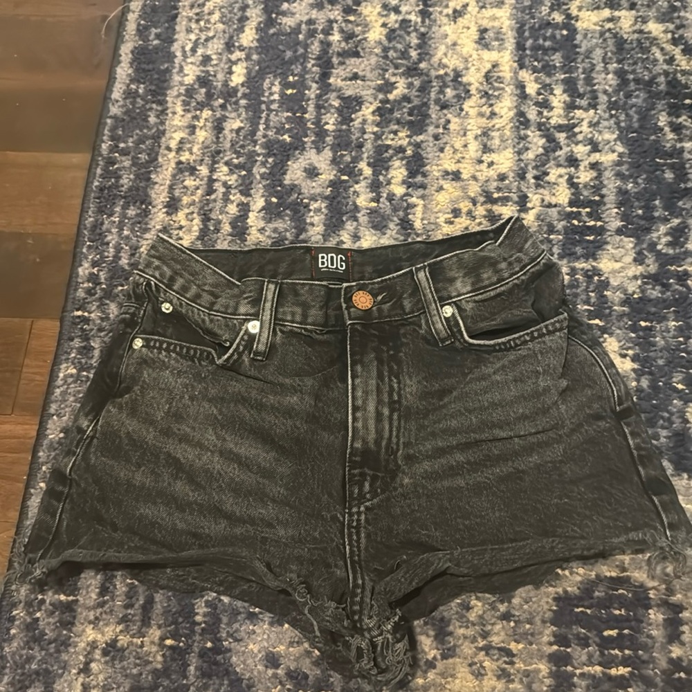 BDG Black Girlfriend High-Rise Jean Shorts